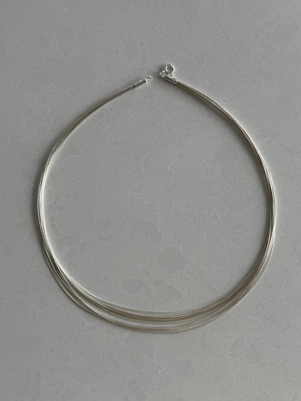 Sterling Silver Multi-Strand Collar Necklace